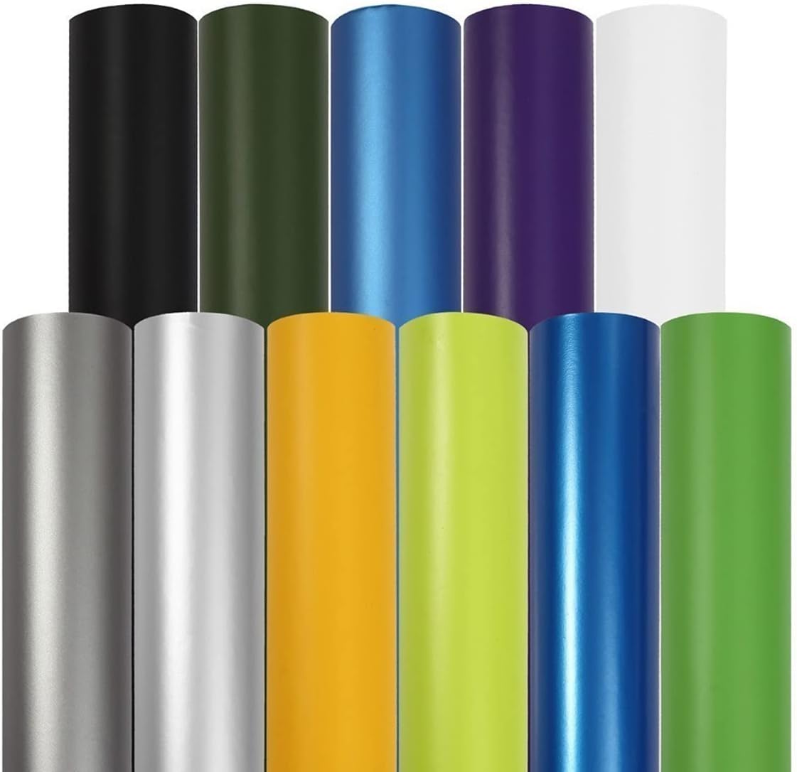 Queenbox 50x100cm Matte Car Vinyl Wrap Roll, Self-Adhesive Car Paint Protection Film, Vehicles Solid Decorative Sticker, Purple