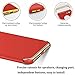 Tverghvad for iPhone 7 Case, iPhone 8 Case, Ultra Thin Flexible Soft iPhone 8 Matte Case, Luxury 3 in 1 Slim Fit Electroplated Shockproof Phone Case Compatible for iPhone 7/ iPhone 8 (RED)