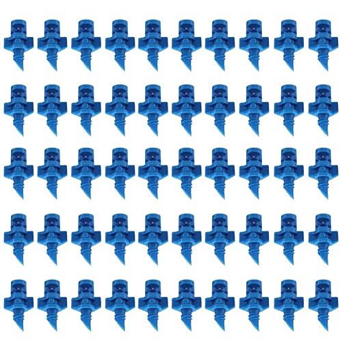 Image of Plastic (50Pcs) Sprinkler 90 Degree Refraction Watering Sprayer Misting Nozzle Irrigation System For Plants, Garden Lawn, Greenhouse & Agriculture - 50 Pcs