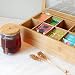 Navaris Caja de Madera para bolsitas de té - Caja organizadora de...