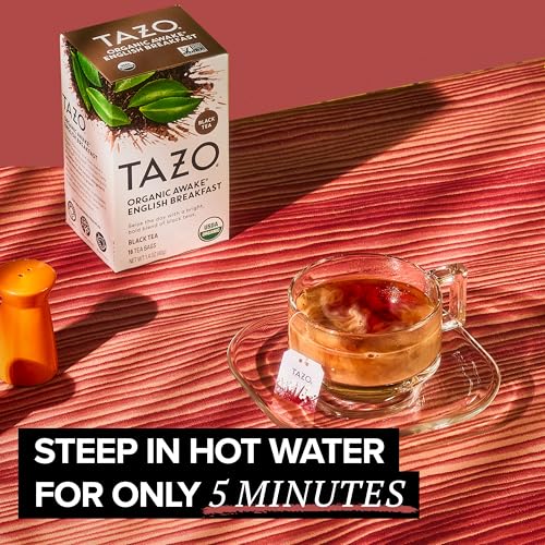 TAZO Organic Awake English Breakfast Black Tea (6-Pack, 96 Bags)