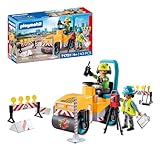 PLAYMOBIL | City Action | Straßenbaustelle | Baustellenspielzeug | Baustellen Spielset | Spielzeug für Kinder ab 4 Jahren | 71751