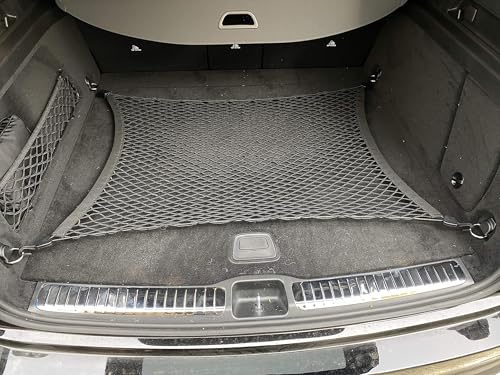 Floor Style Automotive Elastic Trunk Mesh Cargo Net for Mercedes-Benz GLE W167 2020-2024 - Premium Trunk Organizers and Storage - Luggage Net for SUV - Best Car Organizer