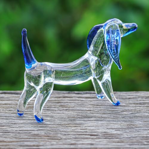 Figurine Teckel artisanale en verre soufflé fait main - 4