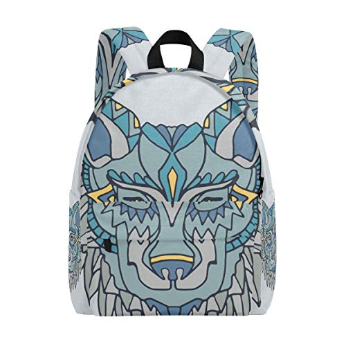 zaino da viaggio Mystical Wild Wolf Weaving multicolore 7 taglia unica