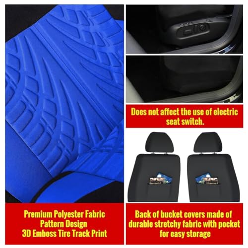 Housses siège pour Jetta Mk6 finition premium confort imperméable bleu - 6