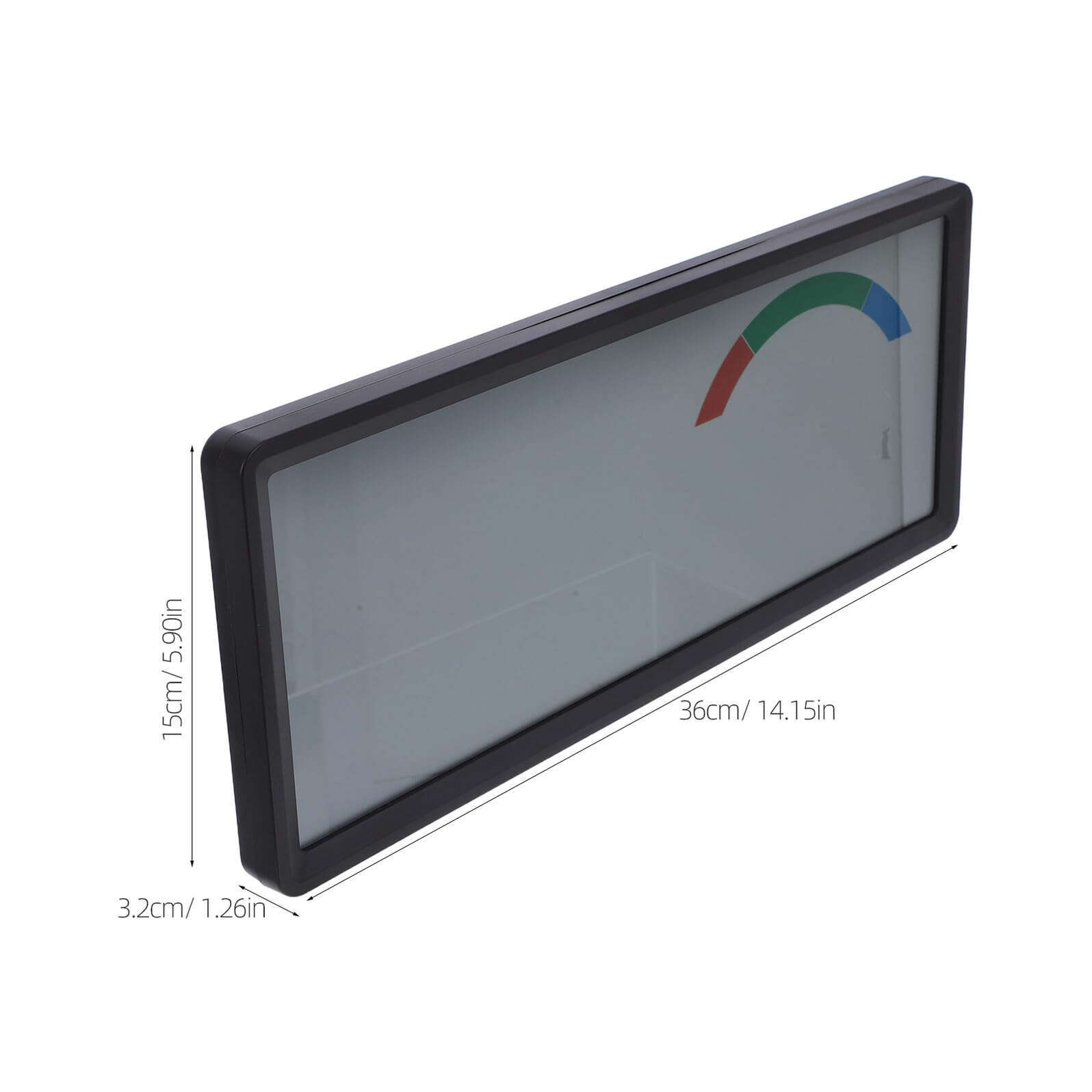 Tofficu Reloj de Pared Digital LCD Grande 14 Pulgadas con Termohigrómetro Integrado, Indicador de Temperatura y Humedad, Multifuncional con Calendario y Alarma, Adecuado para Dormitorio