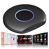 [Android complet | 4G LTE | GPS] Magic Carplay Box, adaptateur CarPlay sans fil 4 Go + 64 Go, prend en charge les cartes Netflix/YouTube/TF, Plug & Play, Drivechat avec plus de 50 compétences AI, prend en charge CarPlay filaire d'usine