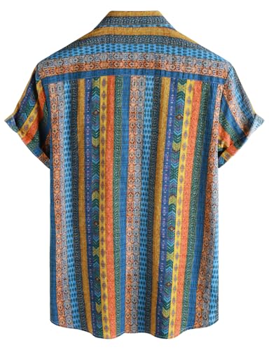 Image of VATPAVE Mens Casual Hawaiian Floral Shirts Short Sleeve Button Down Tropical Shirts Beach Summer Shirts