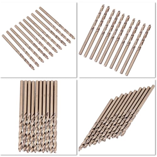 M35 1,0–5,0 Mm -Bohrer-Set, Zum Bohren auf Edelstahl, Gusseisen, Blech und Stahlplatten, Winkeleisen (1.5mm)
