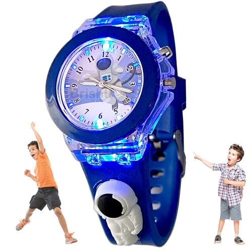 Image of Brishti 3D Cartoon Character Multicolored Glowing Digital Light and Girl's Analogue Wrist Watch | Unique 3D Cute Cartoon Character on Strap | Soft Silicone Strap | Suitable for Age 3-12 Year Kids