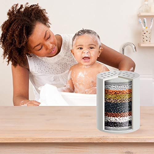Image of FEELSO FE-15 PRO 15-Stage Replacement Premium Filter Cartridge 1-Pack (No Housing), Compatible with Any Shower Filter of Similar Design Universal High Output((Pack of 1) - 15 Stage Cartridge)