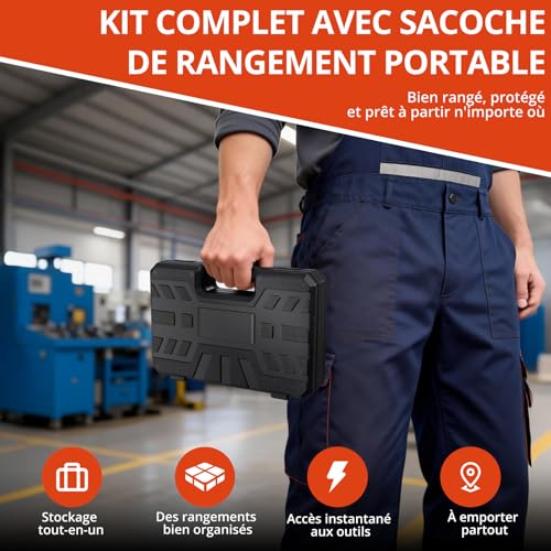 Pince à rivets filetés GETLITOOL pour fixer solidement vos pas de vis sans soudure
