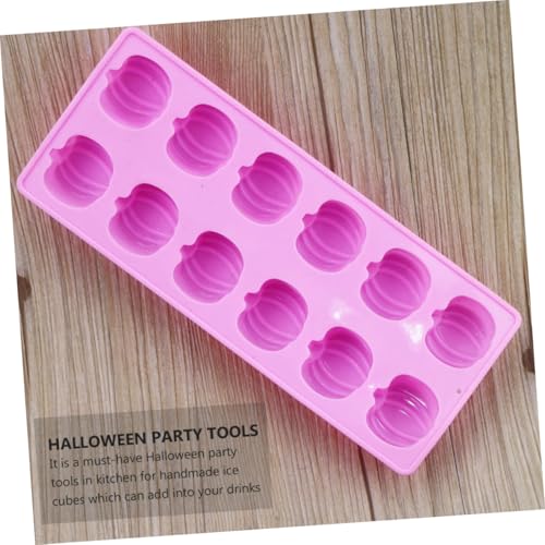 Bandejas de hielo silicona 3 pcs 12 moldes calabaza rosa miniatura 3