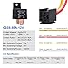 EHDIS 4-Pin Car Truck Motor Heavy Duty 80A 12V On/Off Normally Open SPST Relay Socket Plug With Harness - 4 Wire Automotive Model JD2912-1H-12VDC 80A 14VDC, Pack of 2