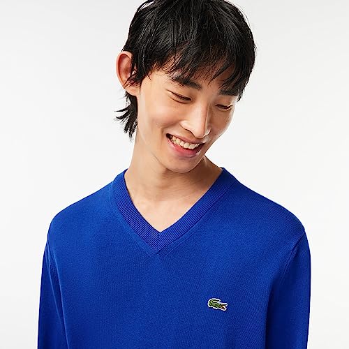 Lacoste Men's Core Collection Regular Fit V-Neck Long Sleeve Classic Sweater2