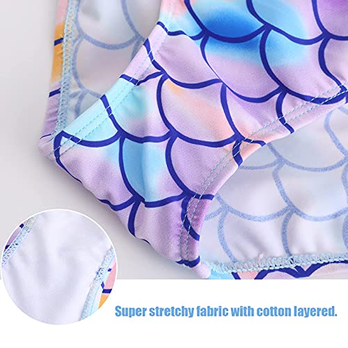 Girls One Piece Swimsuits Halter Bathing Suits Summer Rose Red Leopard Print Swimwear 2-14 Years4