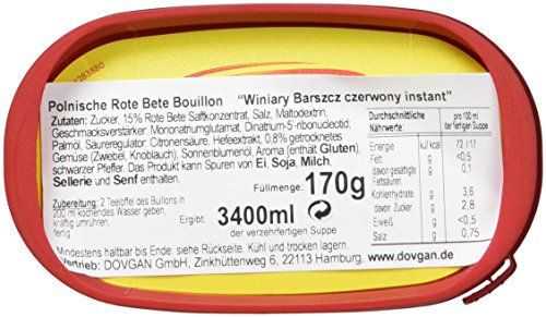 Winiary Polnische Rote Bete Trockensuppe Barszcz, 5er Pack (5 x 170 g)