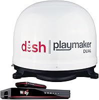 Winegard DISH Playmaker Bundle Automatic Satellite Antenna for RV, Camping & Tailgating - White