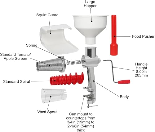 Miniatura 4 de Victorio VKP250 filtro y salsera de comida, Blanco