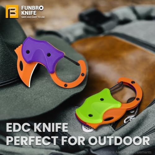 FUNBRO Small Pocket Knife for Men, Edc Knives Tool - 5