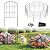 Decorative Garden Fence No Dig Fencing 24 Pack, 20ft (L) x 24in (H) Rustproof Metal Wire Panel Border Animal Barrier,Apply to Dog Fencing Outdoor for The Yard
