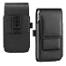 BECPLT Galaxy S9 Holster Case, Galaxy S10 Belt Clip Case, Leather Belt Holster Pouch Case with Card Holder for Samsung Galaxy S10 Galaxy S8/S7 Edge/LG K30/ Google Pixel 3 (Fit w/Thin Case on) (Black)