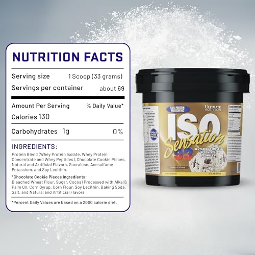 Image of Ultimate Nutrition ISO Sensation 93 - 5 lbs (Cookies 'n Cream)