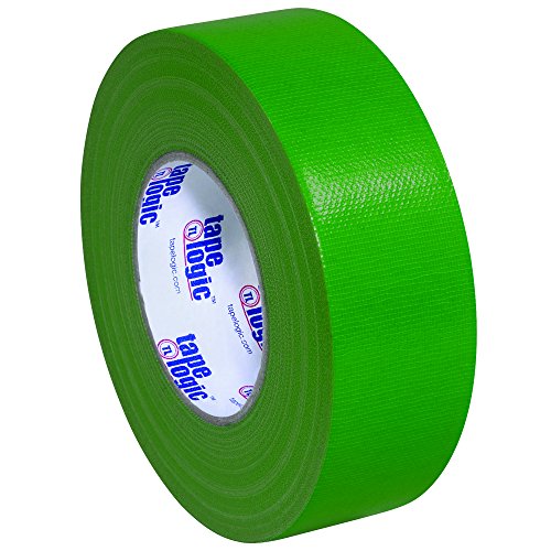 Image of Tape Logic (24 Pack) Multipurpose Green Duct Tape, 2 Inch x 60 Yards, 10.0 Mil Thick, For Labeling, Patching, Temporary Repairs, Marking and Social Distancing