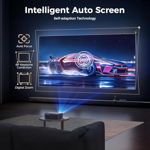 Image of 【Auto Focus, 25000L & HDMI ARC 】 TOPTRO MovieTime Pro Projector 4K Ultra HD Support YouTube Netflix Prime Hotstar, Native 1080p Full HD, Ultra High Brightness WiFi BT Portable Projector
