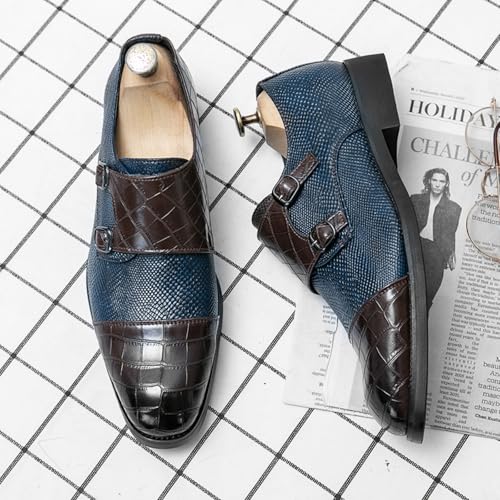 Men's Two - Tone Textured Loafers, Stylish Formal Casual Shoes - Ideal for Business Meetings, Evening Events & Urban Commutes4