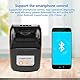 Thermodrucker, kabelloser tragbarer Bondrucker Bluetooth 4.0-Thermodrucker 58 mm Für das Geschäft Restaurant, Unterstützung Smartphone-Steuerung, Unterstützung Android,