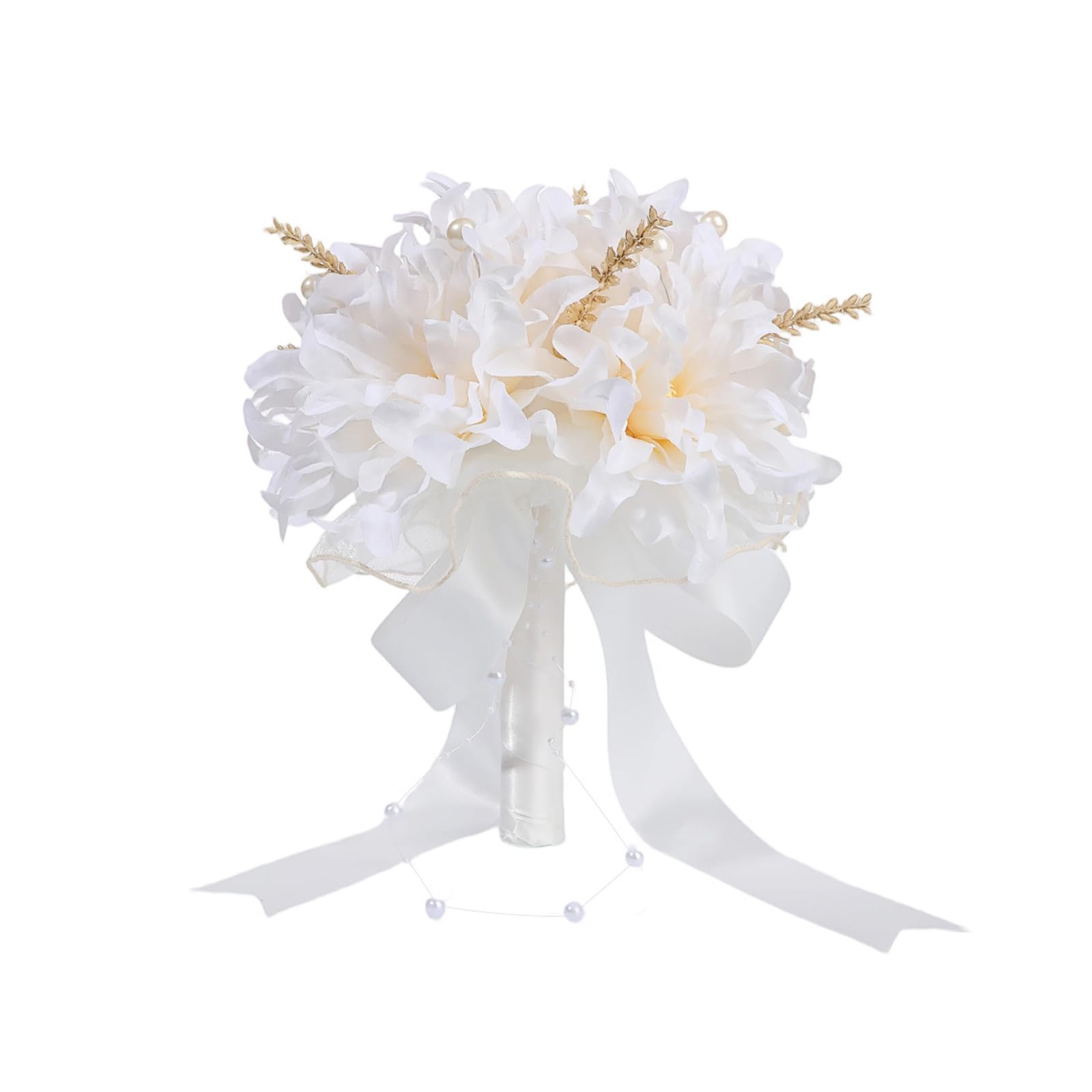 Piceioep Realistic Silk Flower Bridal Bouquet for Wedding Photography Elegant Floral Arrangement Props Bride Tossing Flowers Wedding Accessory