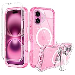 Clear Pink Glitter with Belt-Clip Holster