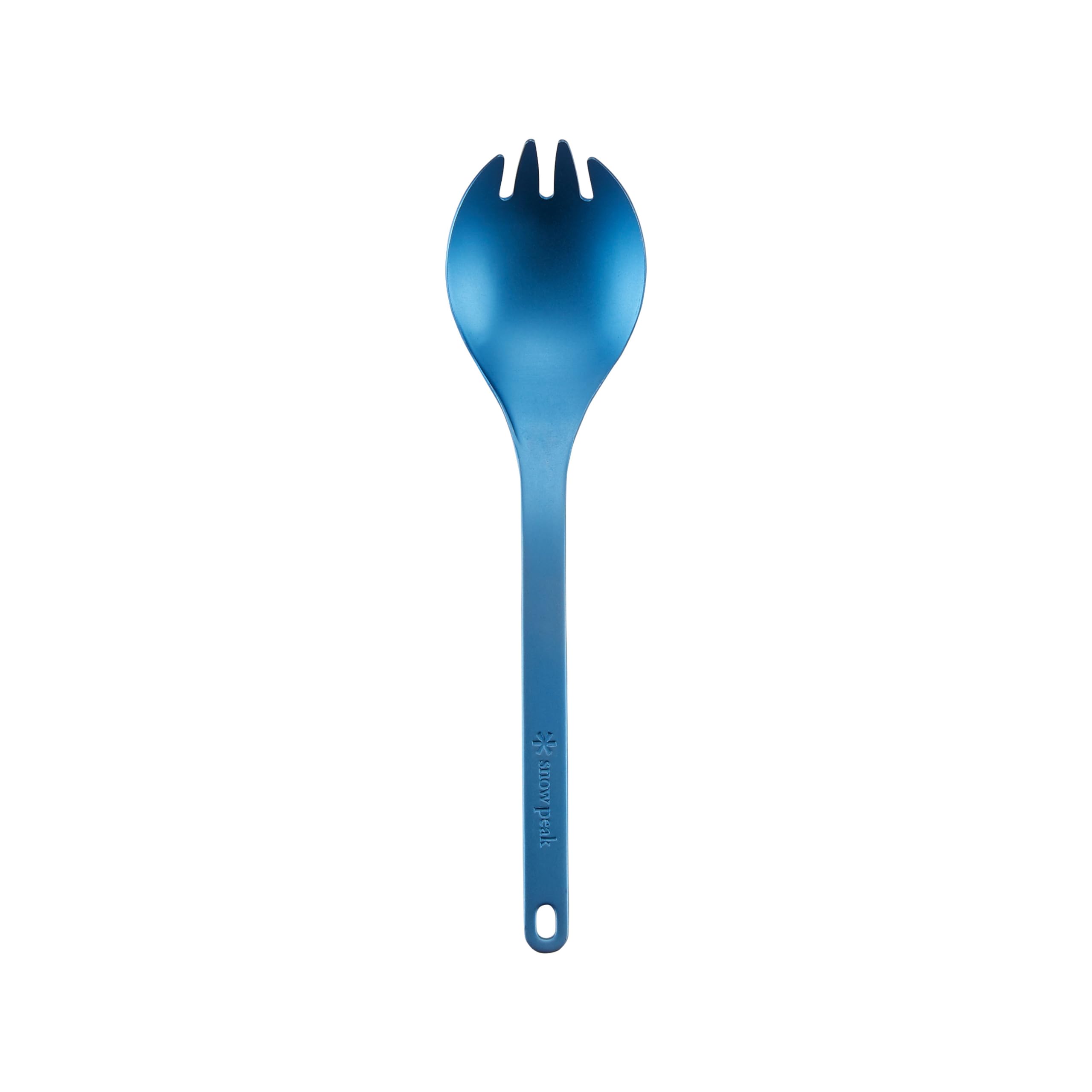 Titanium Spork, Durable Utensil, Compact, Lightweight, Camping, Hiking, Backpacking, Blue, 1 Pack
