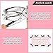 150 Pieces Heart Shaped Lash Extension Refill Filler Loyalty Punch Cards with Metal Single Handheld Hole Paper Punch Puncher for Eyelash Extensions Business Beauty Salons DIY Craft Decoration