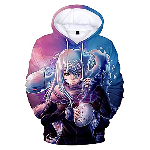 LUALU Anime That Time I Got Reincarnated As A Slime Hoodies Pullover Casual 3D Print Sweatshirts Sports Costume Fans Gift