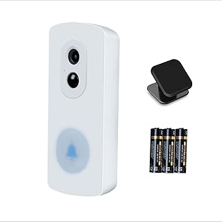 Cámara WiFi inalámbrica para exteriores, cámara de seguridad con pilas AA, 2 años de duración de la batería, sin suscripción, tarjeta SD integrada y detección AI, cámaras de seguridad inalámbricas