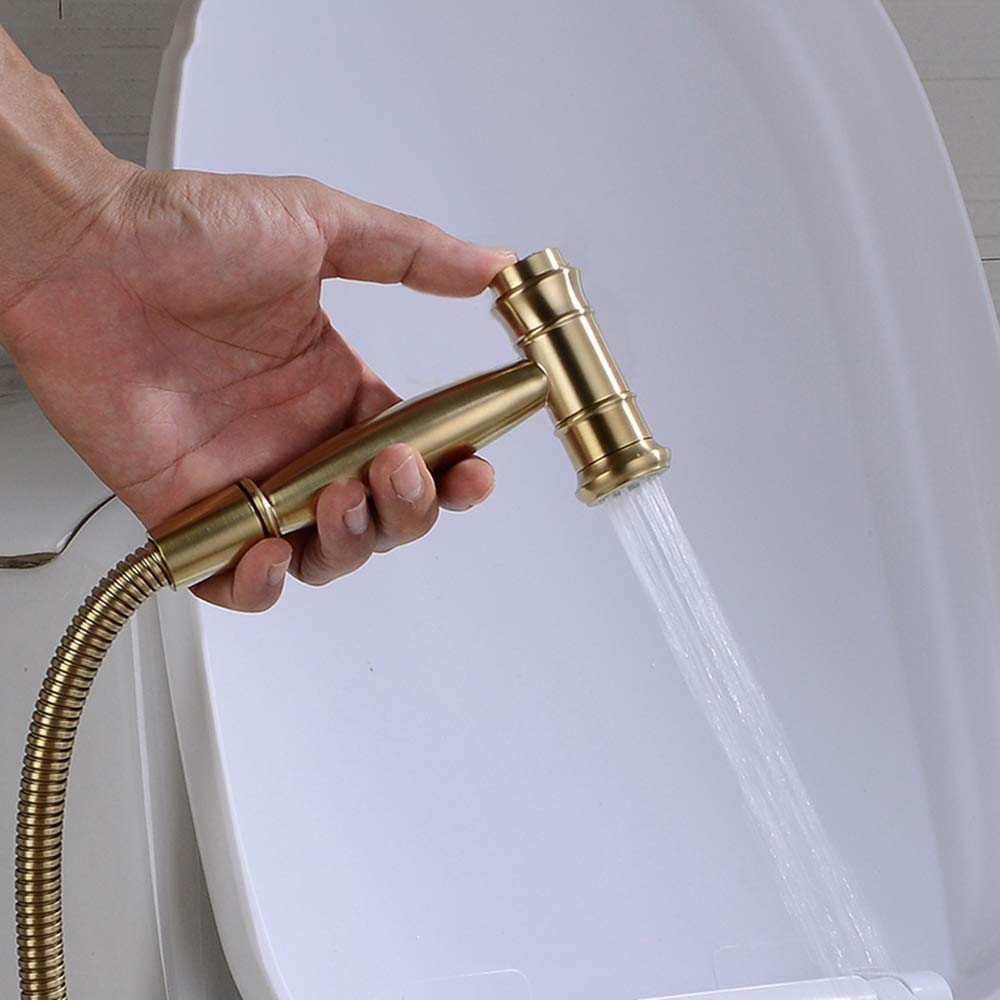 Kit Miscelatore Bidet Con Doccia Shattaf - Cromato, Con Tubo Acciaio - Per Acqua Calda/Fredda - Stile Musulmano - Foto 8