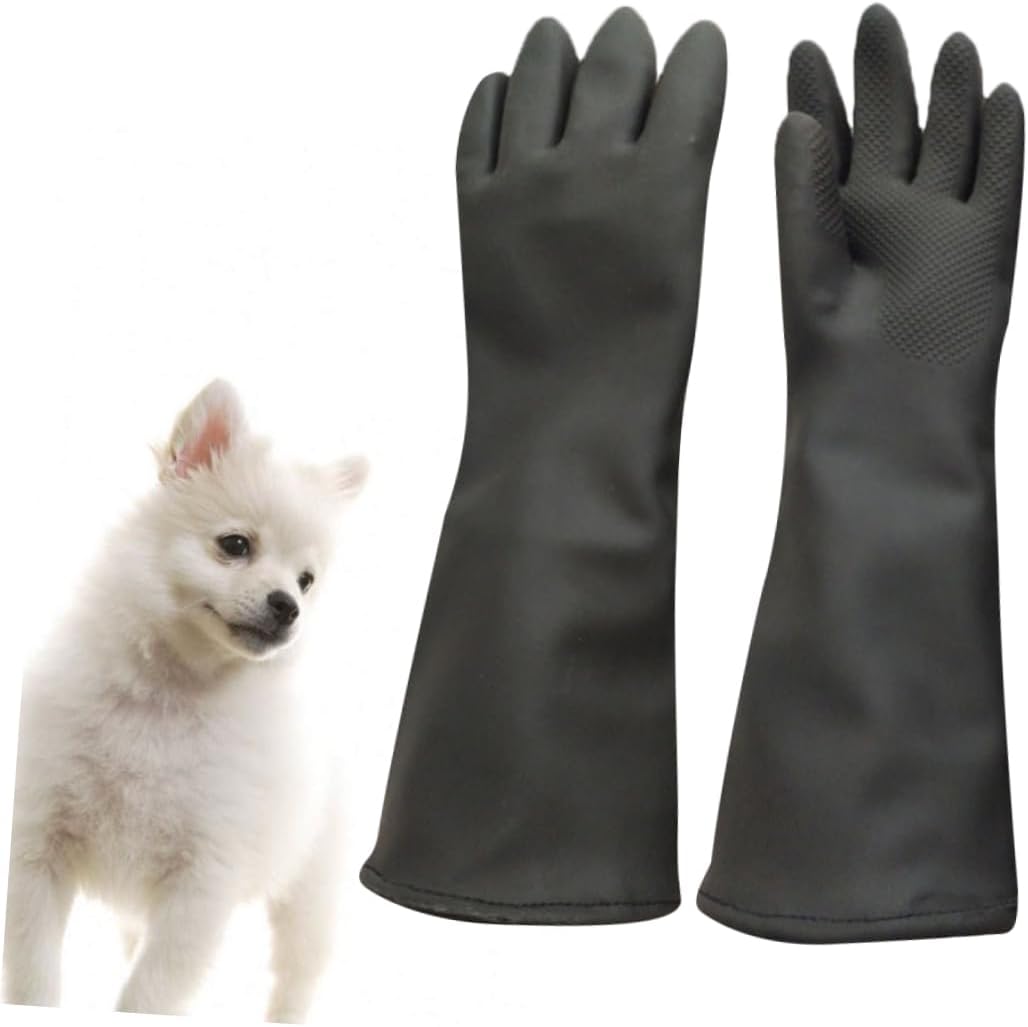 Creative Pet Shower Gloves Thickened for Cat Scratching Dog Biting Comfortable Breathable Grooming Mitts for