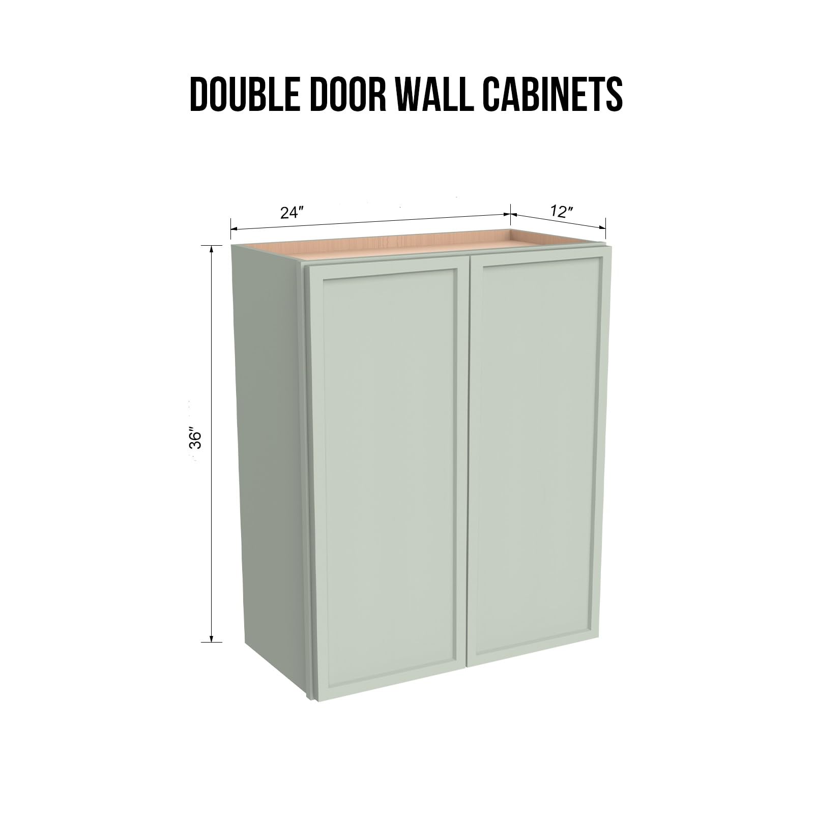 CozyHommie Solid Wood Wall-Mounted Kitchen Narrow Edge Cabinet, Medicine Cabinet, Bathroom Cabinet Wall Mounted with Adjustable Shelves(Jade Green,24