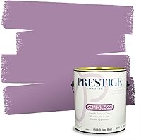 Vista 134 de PRESTIGE Pinturas de pintura interior e imprimación en uno, 1 galón, plano, combinación comparable de Sherwin Williams* Kimono Violet*