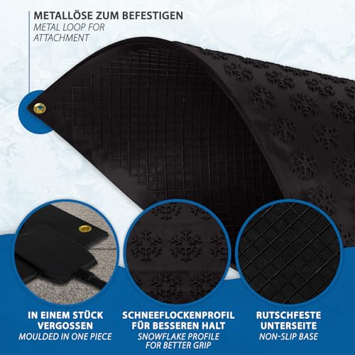 Mi-Heat Outdoor Elektromatte 70x110cm Rampenheizung Gehwegheizung Einfahrtheizung