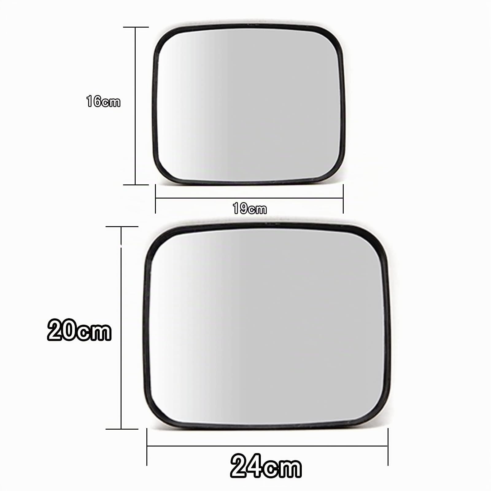 V3VOGUE Miroir Convexe Noir Sécurité Miroir De Circulation Convexe Trafic Route Sortie De Garage 16cm 22cm 24cm, Réglable Miroirs De Sécurité avec Grand Angle, pour Surveillance Panoramique