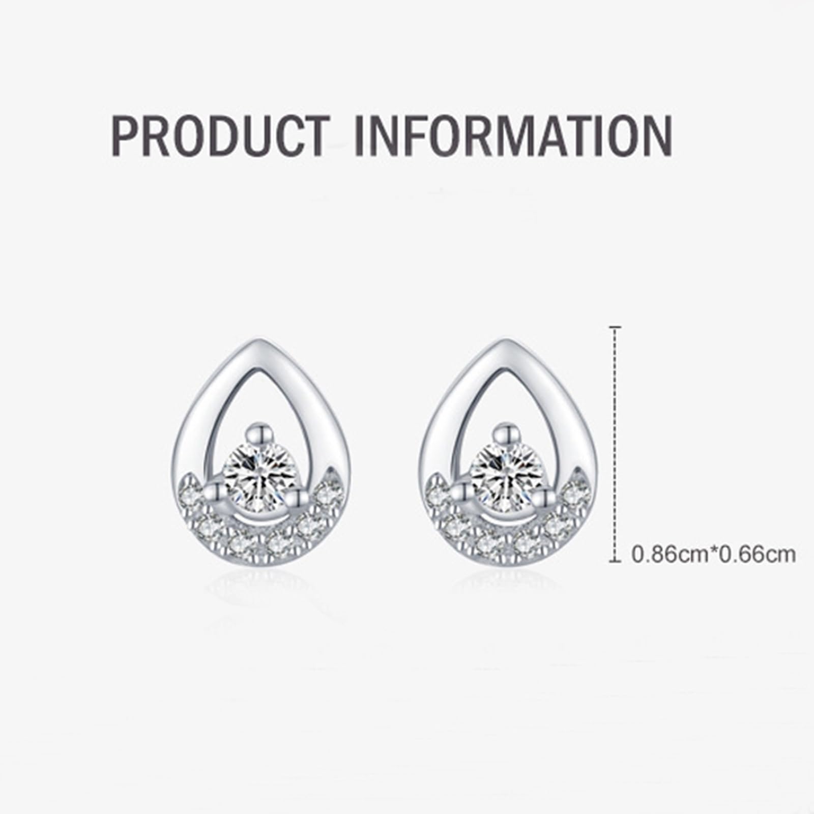 Kolczyki sztyfty białe złoto 750 585 375 damskie kolczyki damskie puste krople z okrągłymi kolczykami Moissanite kolczyki na sztyfcie prawdziwa biżuteria ślubna dla panny młodej, białe złoto