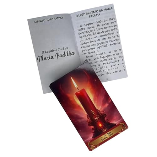 META ATACADO, O Legítimo Tarô da Maria Padilha 36 Cartas Plastif e Manual