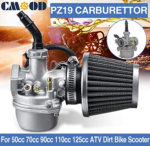 Pz19 Carburetor 50Cc 70Cc 90Cc 110Cc 125Cc For Chinese Quad 4 Stroke Atv Taotao Baja Go Kart Dirt Bike Pit Bike With 35Mm Air Filter #TOP2