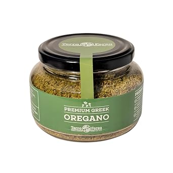 Greek Oregano Leaves 100% Pure Wild Mediterranean Oregano | Handpicked & Sun-Dried Greek Herb | Authentic Organic Flavor | All-Natural Seasoning for Pizza, Pasta, Meat, More | 50 gram jar