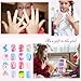 Jsiallye 192Pc short Press on Nails for Kids,8 Packs Children Stick on Nails Fake Nails for Kid,Pre-glue Full Cover Colorful Unicorn Flamingo Cloud Patterns 7-12 Years Old
