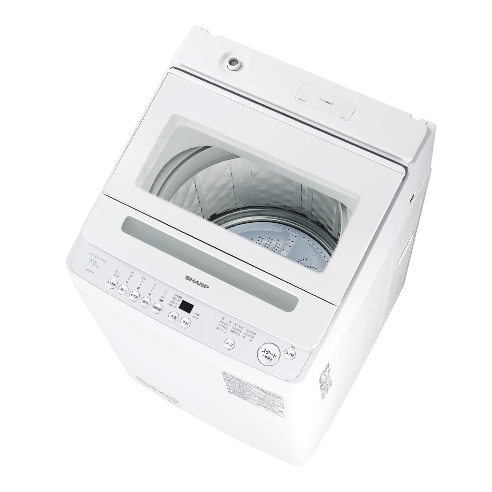 Amazon | シャープ タテ型 全自動洗濯機 洗濯7kg 幅55.5cm ダイヤ